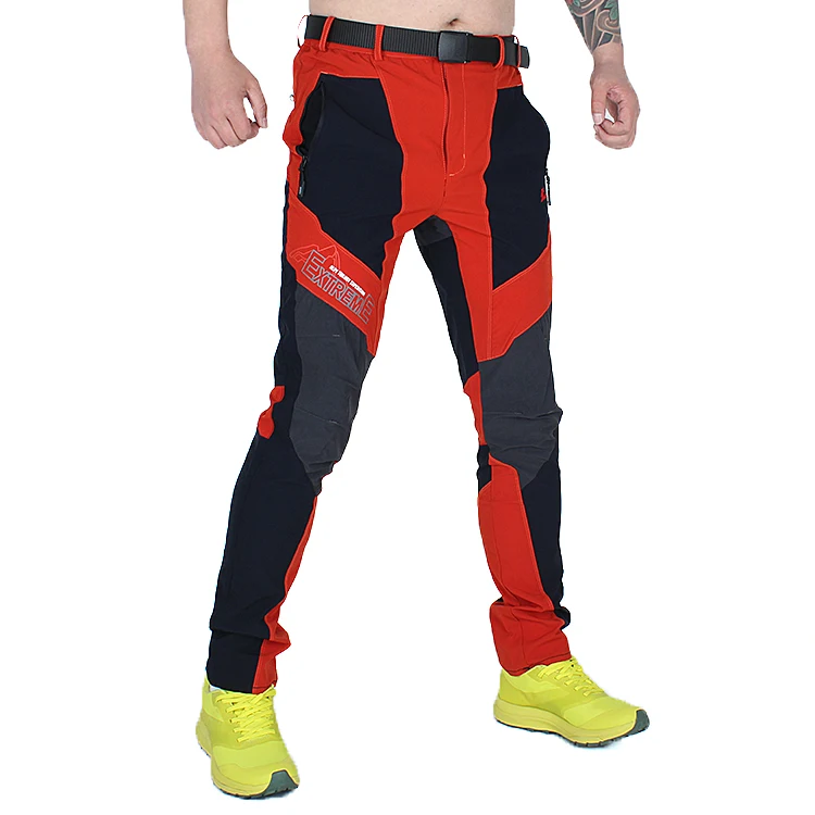 

Men's Summer thin quick-drying waterproof elastic hiking pants mens slim mountaineering cyling riding pants