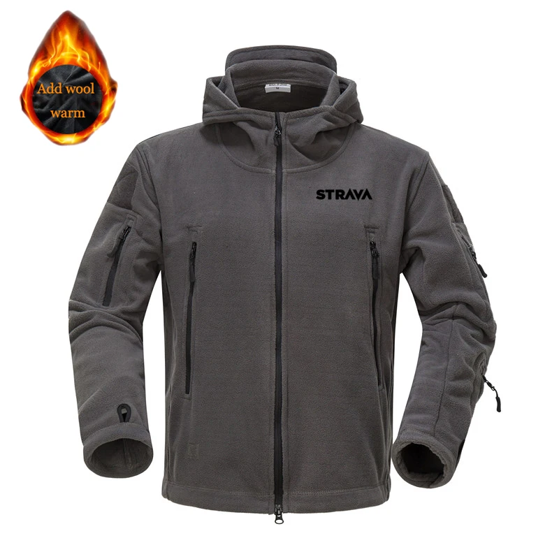 

Winter Cycling Jacket Mtb Men's Fleece Jacket Motocross Bicycle Down Coat Thermal Softshell Windproof Mountain Bicycle Outerwear