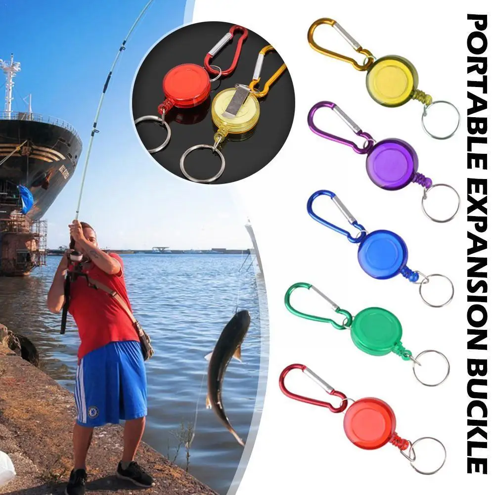 

10PC Retractable Pull Keychain Badge Reel ID Lanyard Chain Name Ring Reels Recoil Tag Key color Random Belt Holder Card Cli P2D6