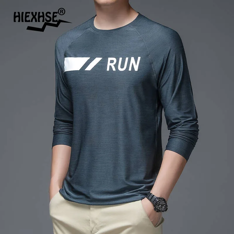 

2022 Spring New Men O-Neck Long Sleeve Sweatshirt Men Casual Fashion Brand Pullover Tops for Autumn Men Print Slim T-Shirt M-3Xl