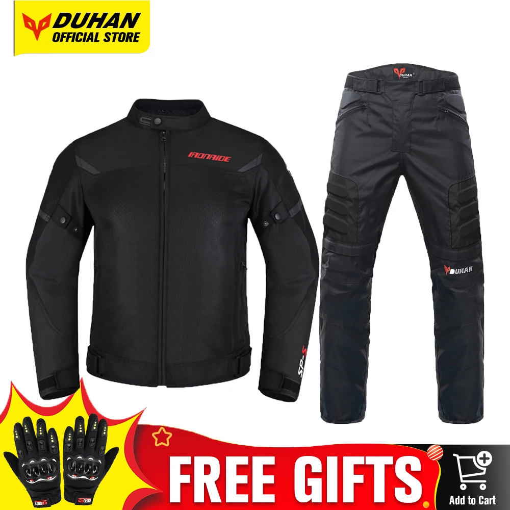 

Men's Motorcycle Jacket Summer Breathable Motorcyclist Cycling Protective Clothing Motocross Equip Removable Protective Gear