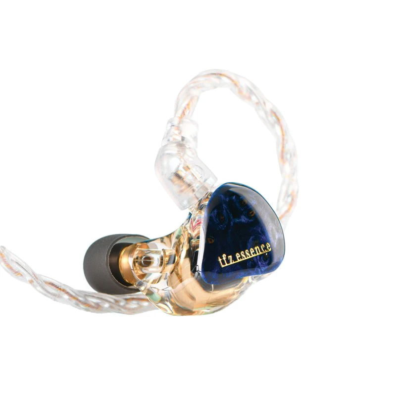 Музыкальные наушники TFZ ESSENCE, Hi-Fi, смешанные плетеные Позолоченные + серебряные + медные съемные кабели, спортивные наушники-вкладыши