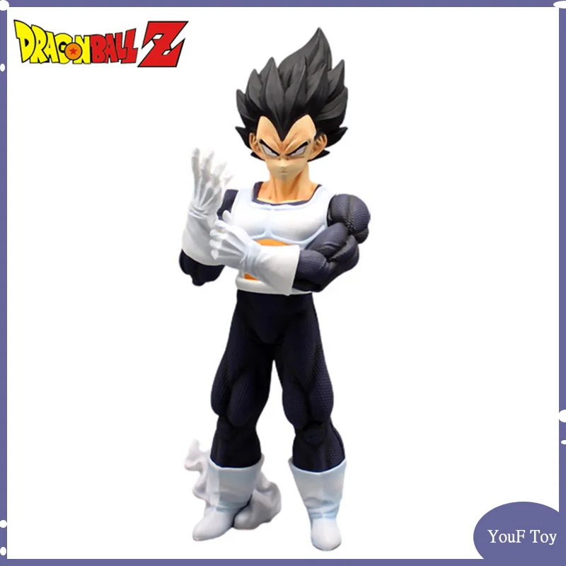 

31cm Dragon Ball Anime Figure Vegeta Action Figures Spacesuit Black Yellow Vegeta Figurine Pvc Statue Model Doll Collectible Toy