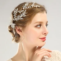 crystal flower headband headdress exquisite crystal floral bridal wedding accessories hair vines ornaments bride tiara headdress