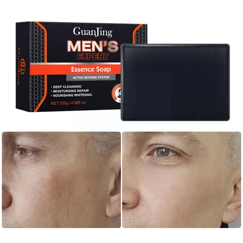 

120 г угольное мыло для лица для мужчин мыло ручной работы с эфирным маслом для осветления очистки и обезжиривания увлажняющее тело F W1X4