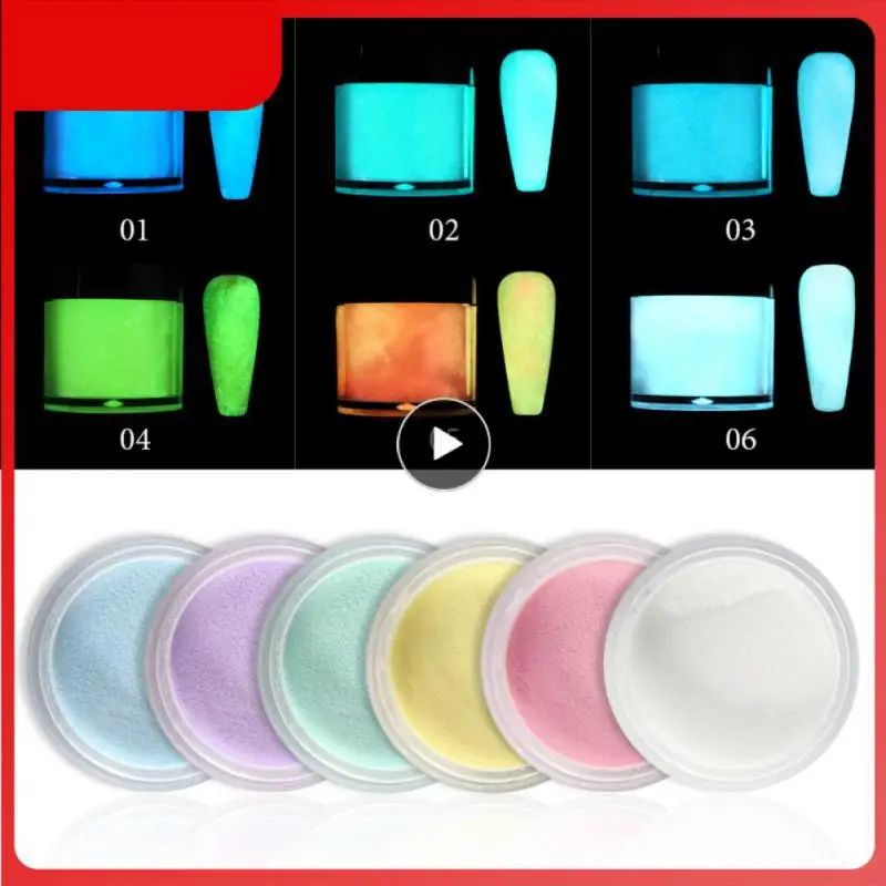 

RIKONKA Luminous Nail Carved Powder Can Extend The Carved Halloween Nail Powder Acrylic Powder 10ML Bottled Nail Art Manicure