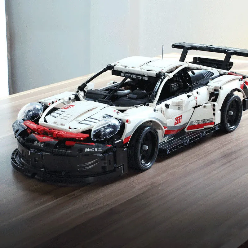 

911 RSR гоночный автомобиль формула блоков набор «сделай сам» город скоростные блоки детский подарок на день рождения игрушки модель 42096