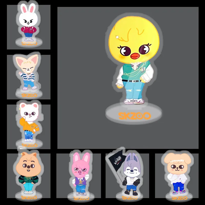 

Kpop Stray Kids The Victory Acrylic Stand Cartoon Skzoo Acrylic Doll Exquisite Stand Table Decoration Ornament Fans Gifts