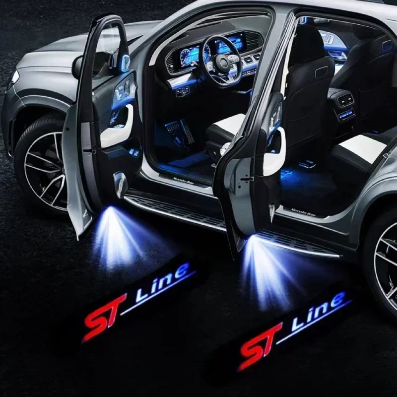 Светодиодный дверной светильник проектор с логотипом Ghost Shadow Lamps для FOCUS ST FORD FIESTA