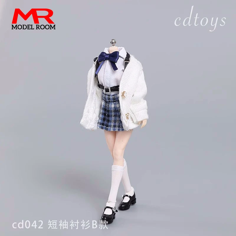 Фото Cdtoys cd042 масштаб 1/12 Студенческая униформа для девочек JK костюмы одежда модель подходит 6 дюймов TBL PH женщина-солдат экшн-фигурки Куклы №2