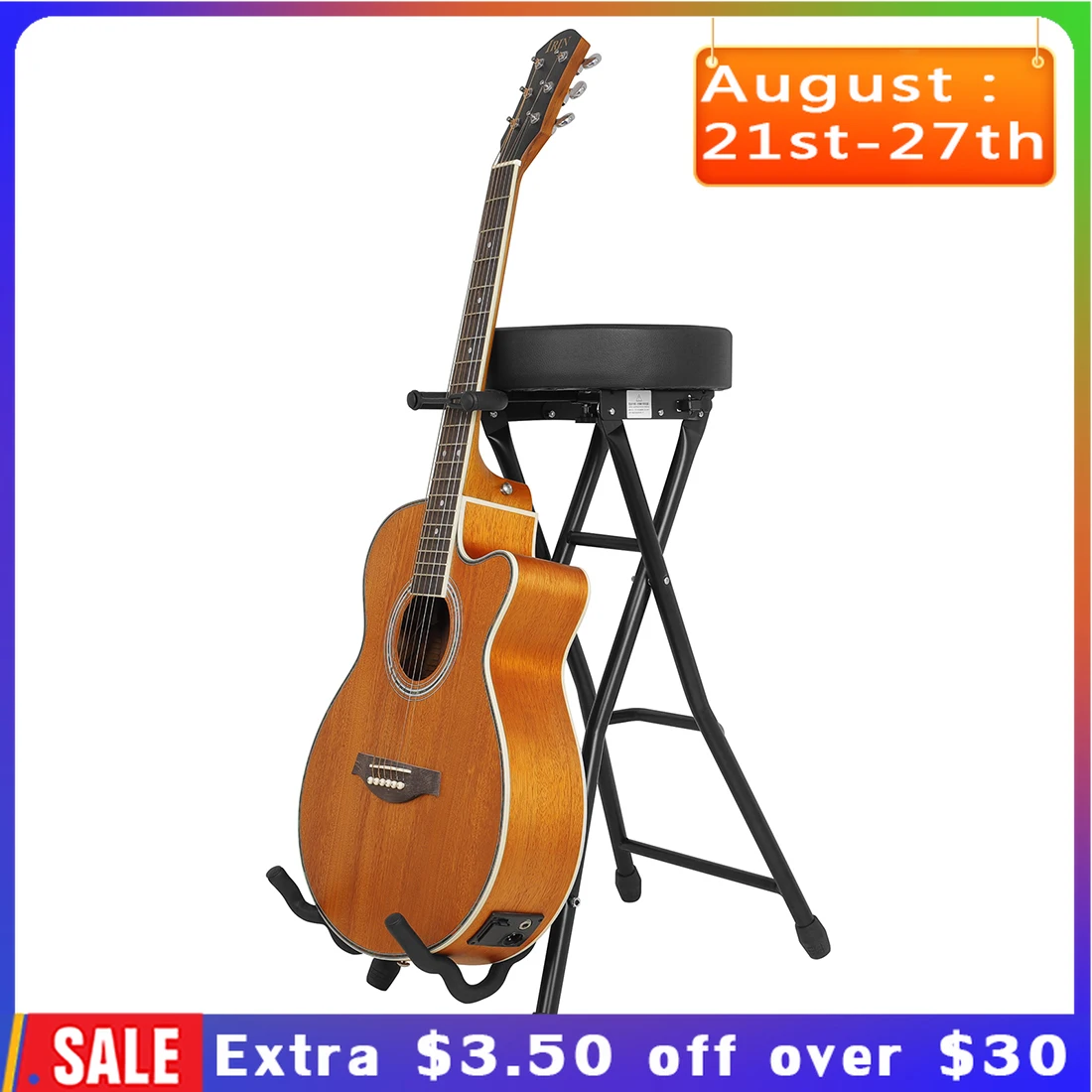 String Instruments Accessories One-piece Folding Seat Foot Stool Guitar Accessories