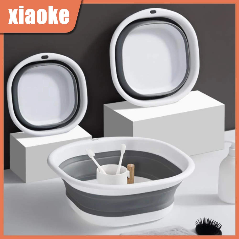 

Plastic Folding Basins Portable Wash Basins Foldable Laundry Tub Adult Baby Bath Basin Bathroom Kitchen Accessories Wash Basin