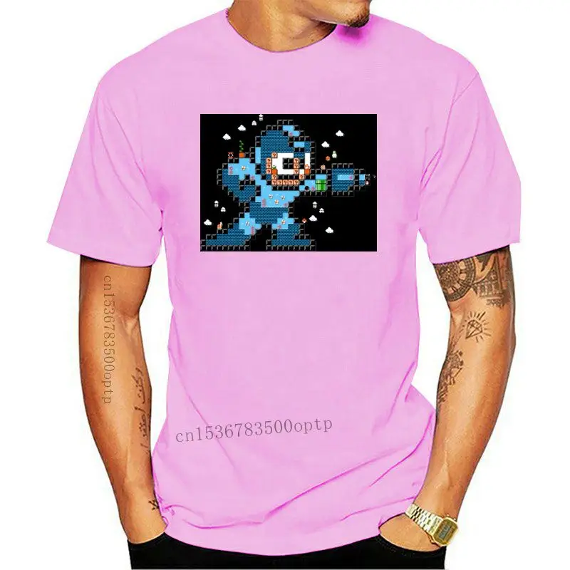

Camiseta de algodón con estampado para hombre y mujer, camisa de manga corta con cuello redondo Mega Maker, nueva