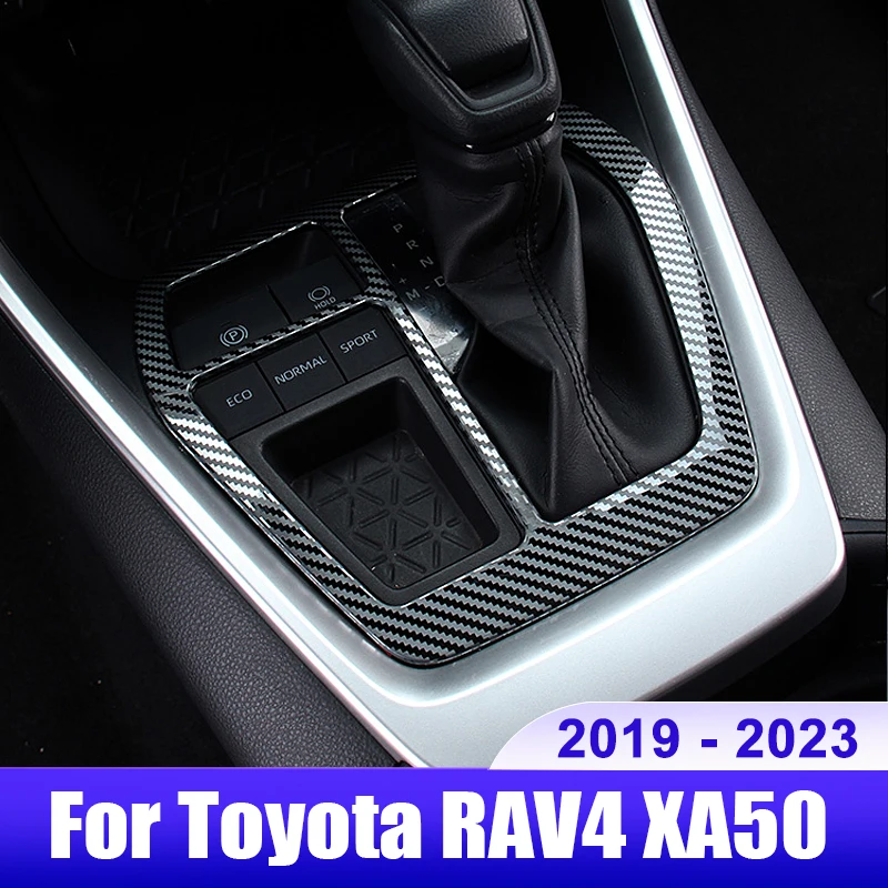 

For Toyota RAV4 2019 2020 2021 2022 2023 RAV 4 XA50 Hybrid Car Central Console Gear Shift Panel Cover Trim Accessories