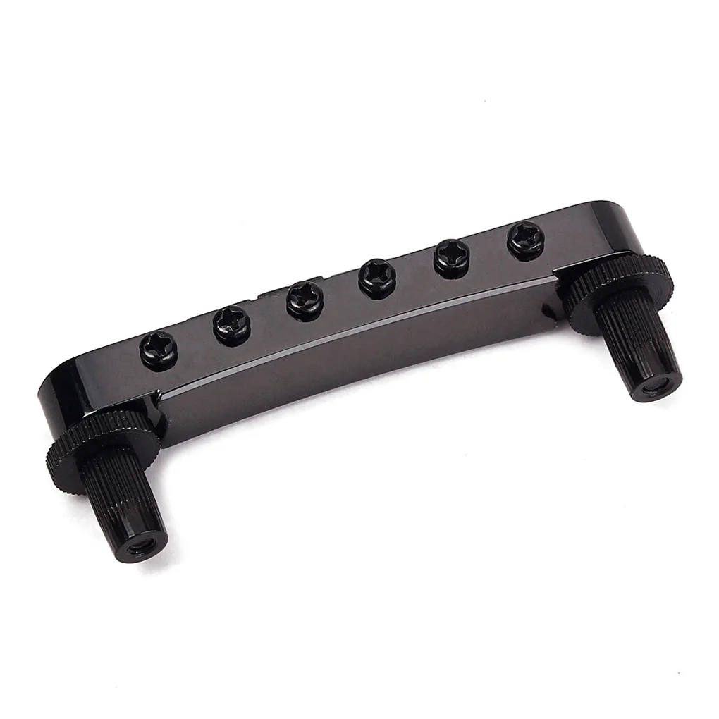 

Electric Guitar Bridge Kit Zinc Alloy Bass Musical Instrument Wide Saddle Repair Parts for Professionals Beginners