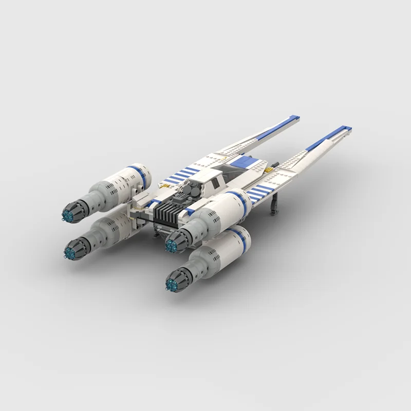 Фото 1453 детали MOC U-WING MINIFIG, модель звездной битвы, строительные блоки, рождественский подарок, игрушки, демонстрация, DIY, образовательный конструктор, сборка. №1
