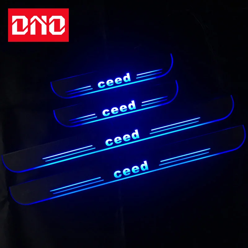 

DNO Door Sill Scuff Plate Pedal Ligths For Kia Ceed 2019 2020 2021 Threshold Led Bar Pathway Dynamic Welcome Lamp