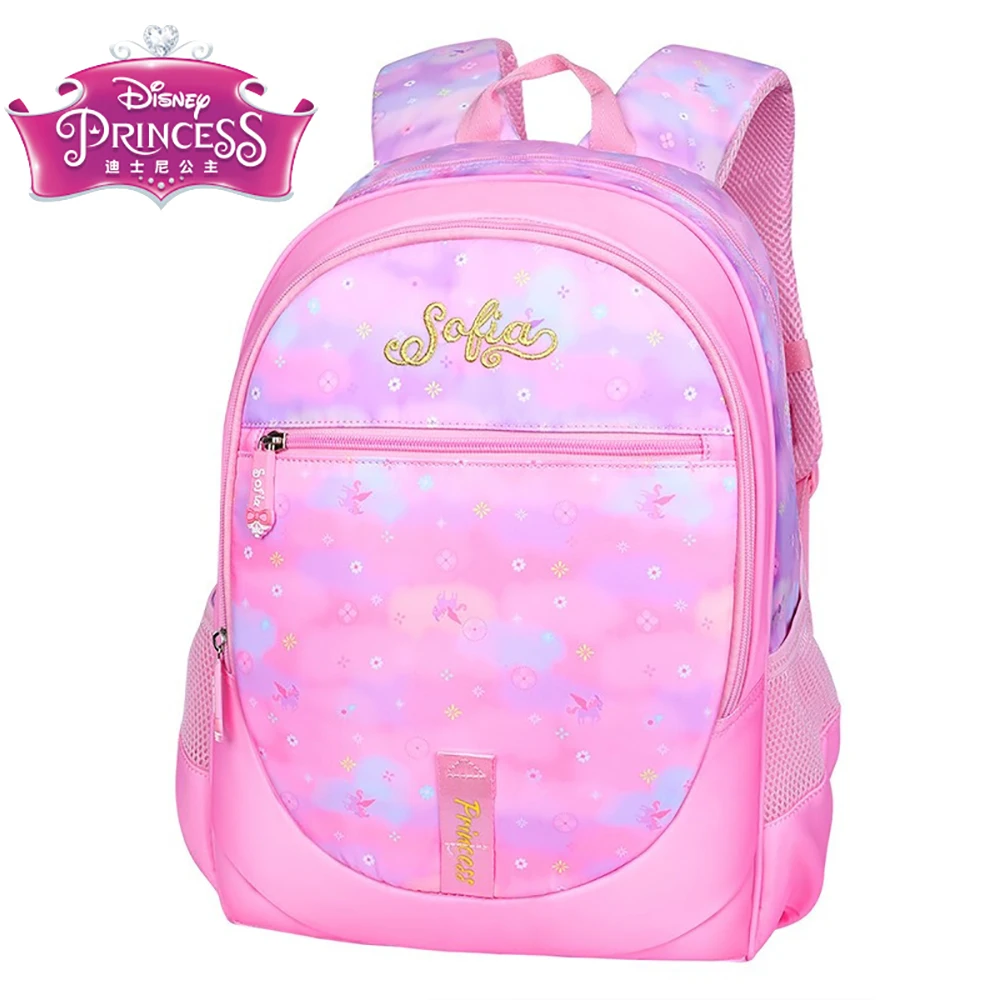 Детские школьные ранцы Disney для девочек, вместительные рюкзаки с мультяшным рисунком Софии, принцессы, легкая дышащая сумка для студентов