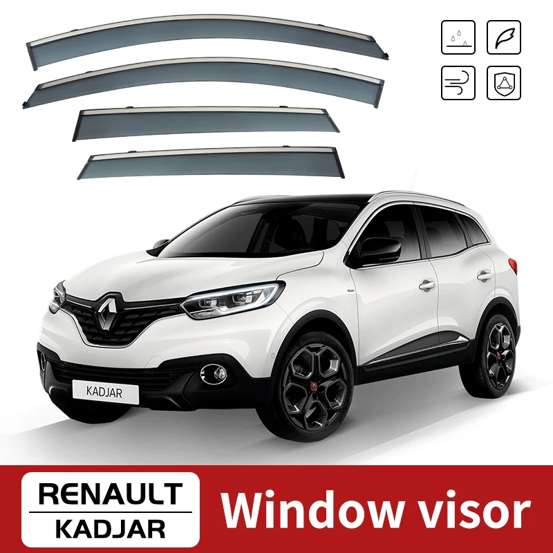 Window Visor For RENAULT Kadjar 2016 Auto Door Visor Weathershields Window Protectors