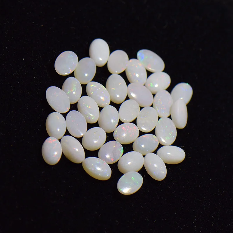 

Natural Australian 4*6mm/7*9mm Oval Opal Cabochon 18K Jewelry Making Inlay Ring Face Bracelet Necklace Stones