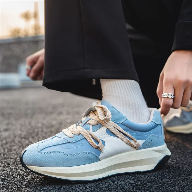 Men Running Shoes Lace-up Mesh Men Casual Shoes Lightweight Comfortable Walking Sneakers Tenis masculino Zapatillas Hombre