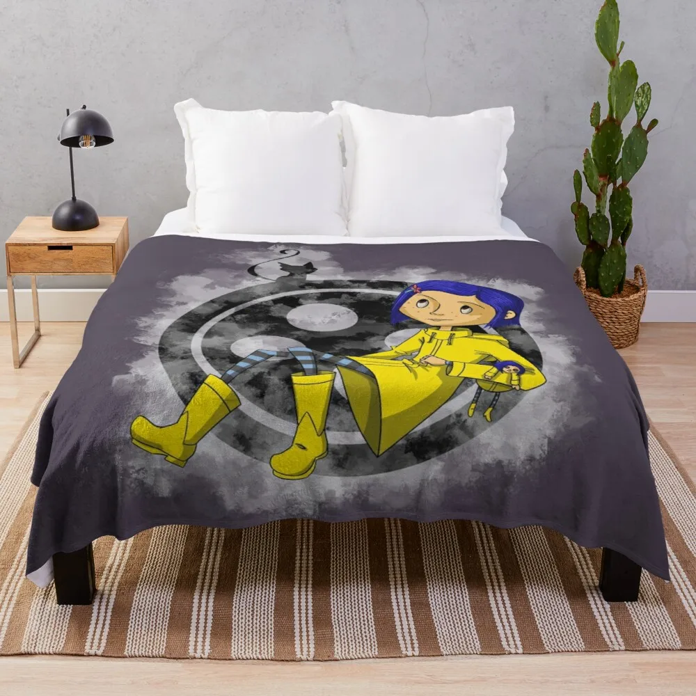 

Twitchy Witchy Girl Throw Blanket thermal blankets for travel knitted plaid double summer blanket