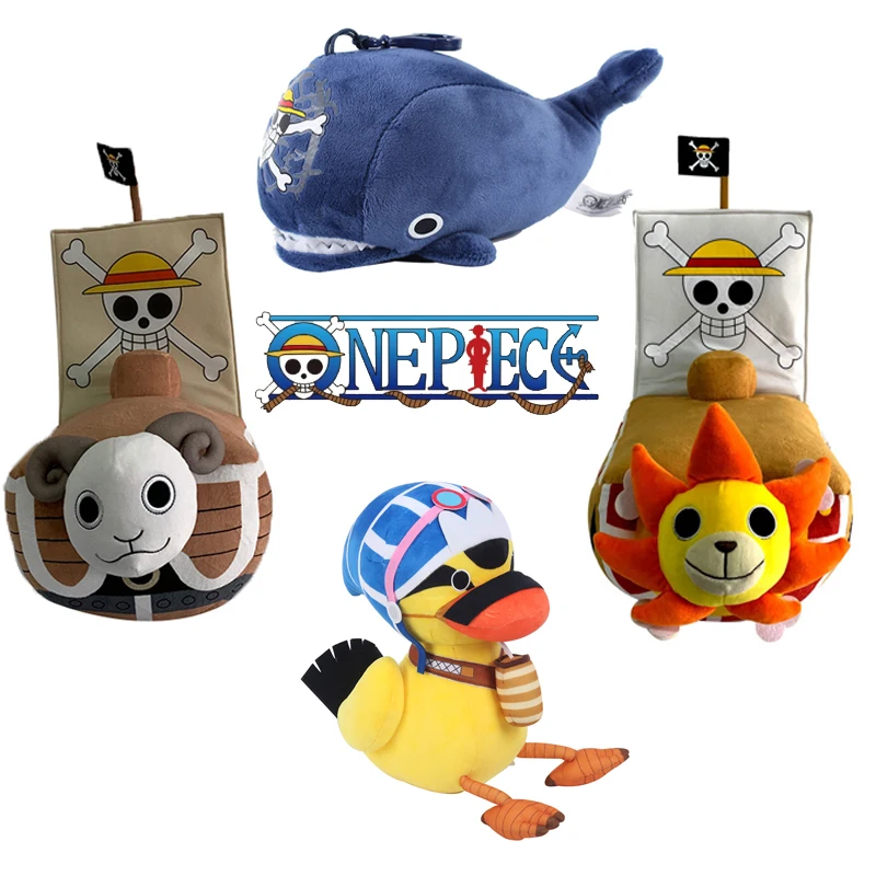 Фото 25 см оригинальная аниме One Piece Laboon Thousand Sunny Going Merry Ship плюшевая игрушка-подушка для детей подарок на день рождения №1