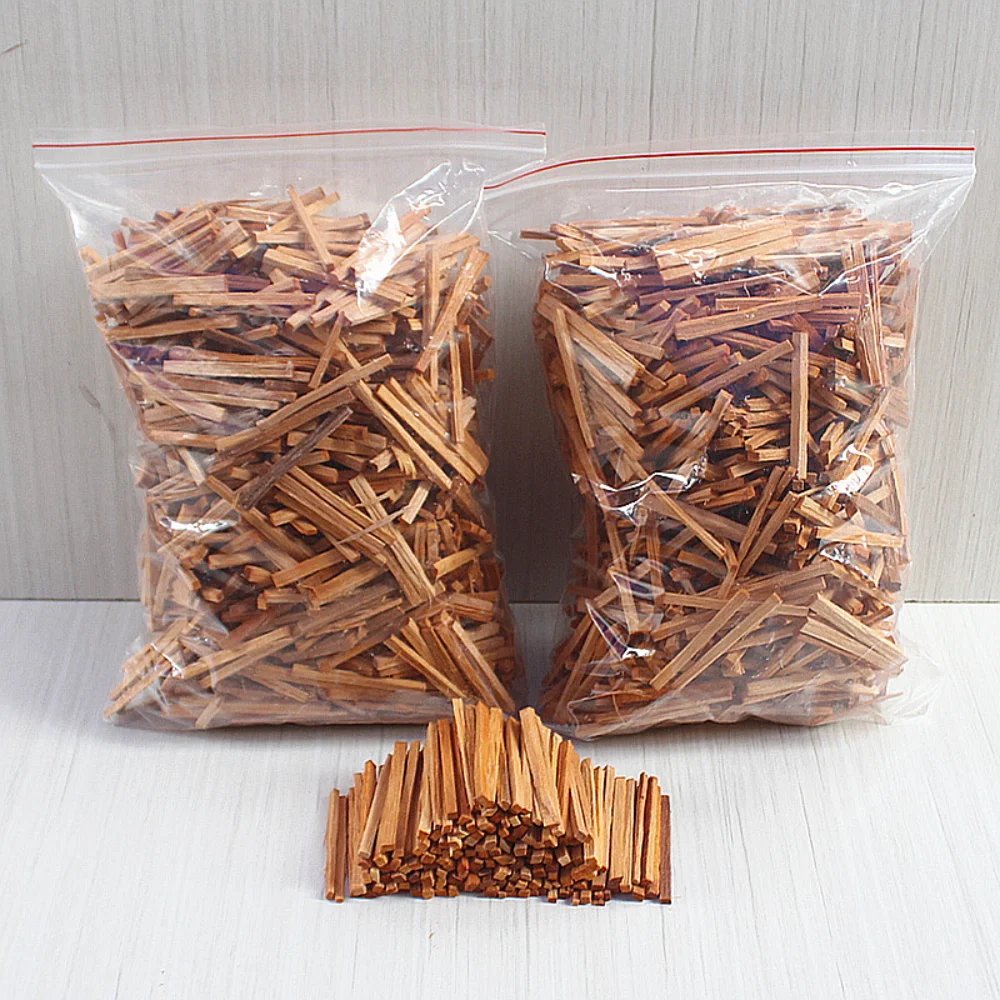50g Natural Sandalwood Sticks Incense Natural Hand Split Wood Strips Purifying Healing Meditation Stress Relief Aromatherapy