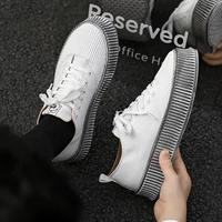 2022 autumn men thick soled sports shoes mens all match casual trendy shoes young students fashionable comfortable mens shoes