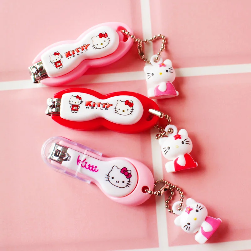

Лидер продаж, милые кусачки для ногтей Sanrio, аксессуары Hello Kittys, Мультяшные красивые мини портативные домашние кавайные Аниме Игрушки для дев...