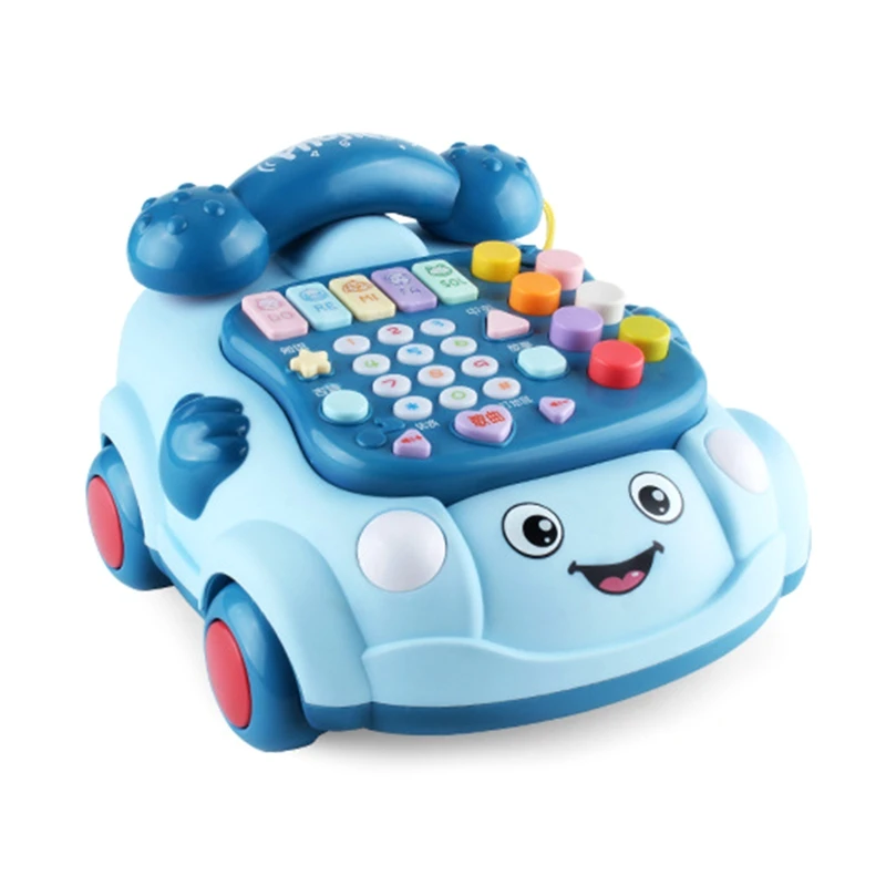 

7.68x8.27x5.12in Kids Pretend Electric Phone Multifunctional Accessories Educational Play Preschool Table Toy Best Gift