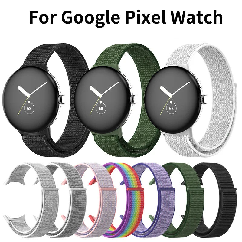 

Soft Smartwatch Weave Nylon Strap Accessories Elastic Nylon Belt Sport Band Watchband For Men/women For Google Pixel Watch