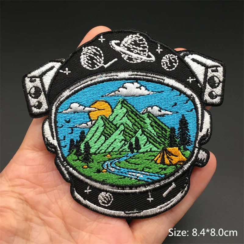 Наклейки DIY настраиваемые пластыри для одежды, вышитые швом, панк, череп, мультфильмы, смешные аниме, куртка, одежда, приложения.