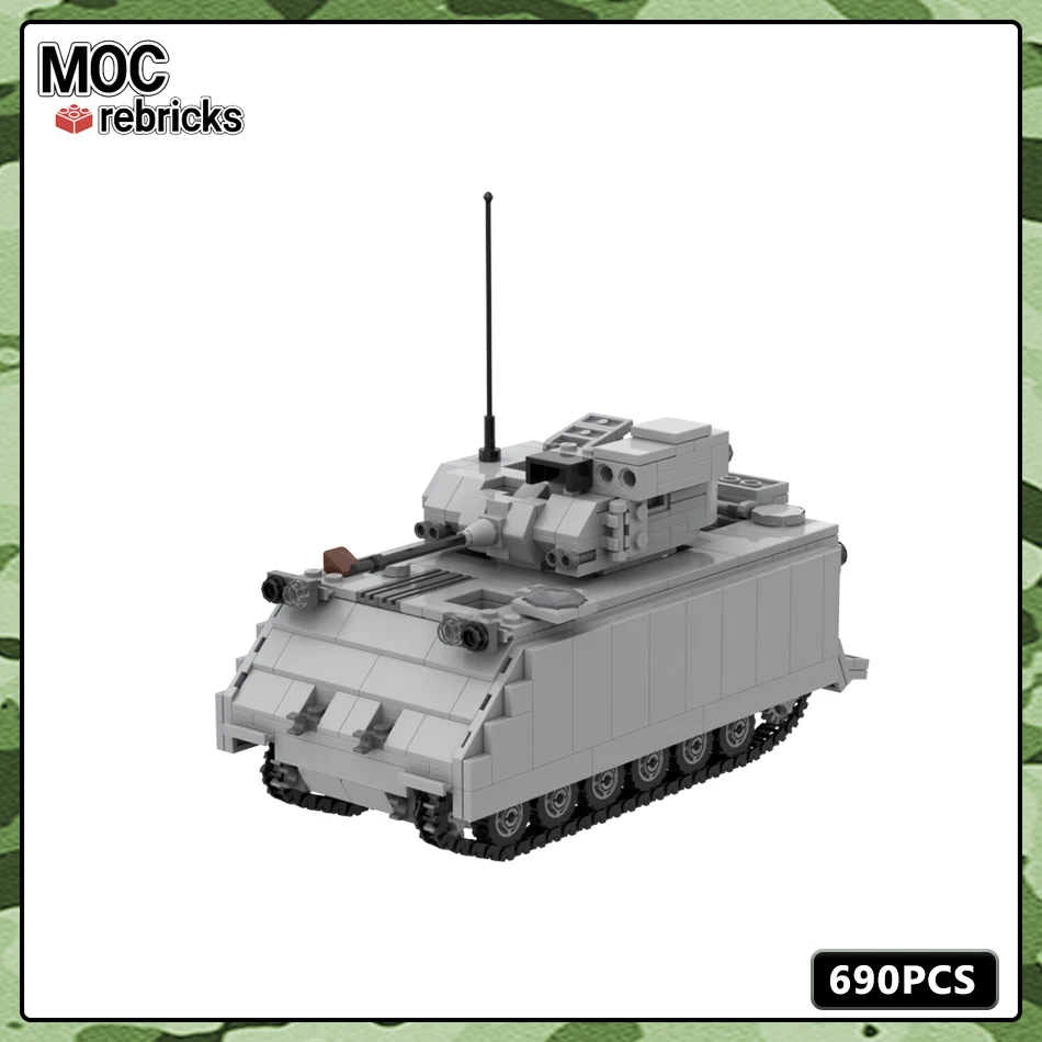 Военная серия MOC M113 армия США пехота боевые автомобили набор деталей модель