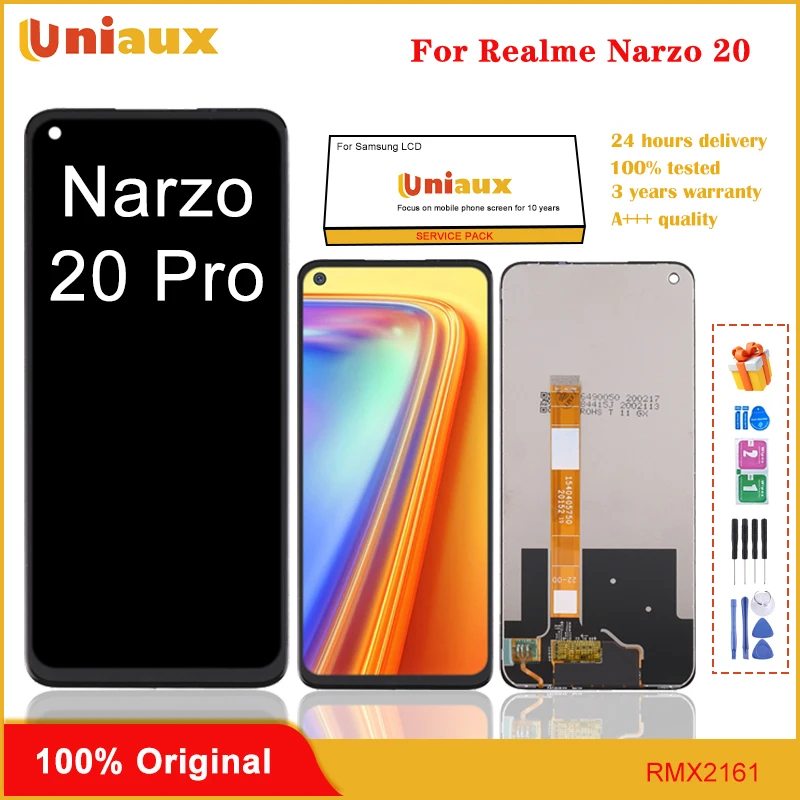 Оригинальный дисплей 6,5 дюйма для замены ЖК-дисплея Realme Narzo 20 Pro RMX2161