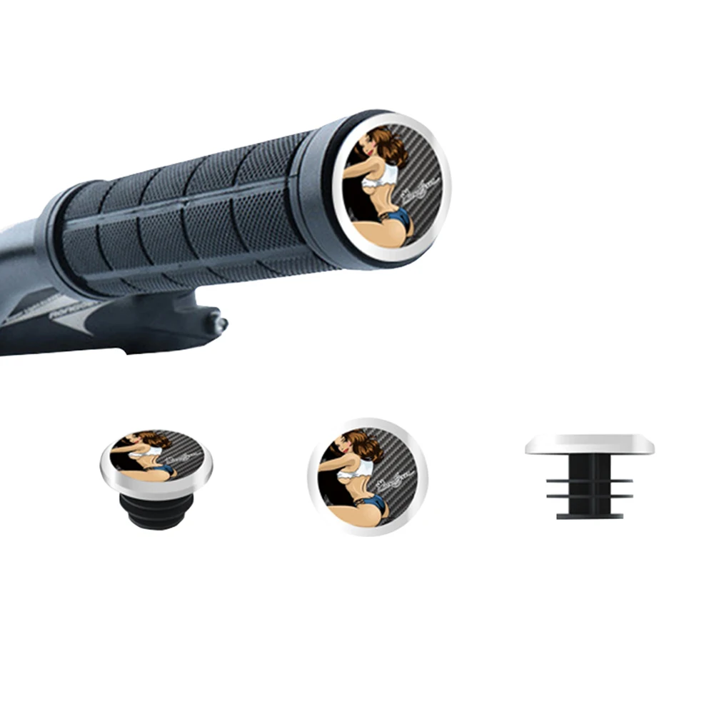 

1 pair Bike Grip Handle Bar End Cap Aluminium Alloy MTB Handlebar Grips Plugs Caps for Bicycle Handlebar Accessory