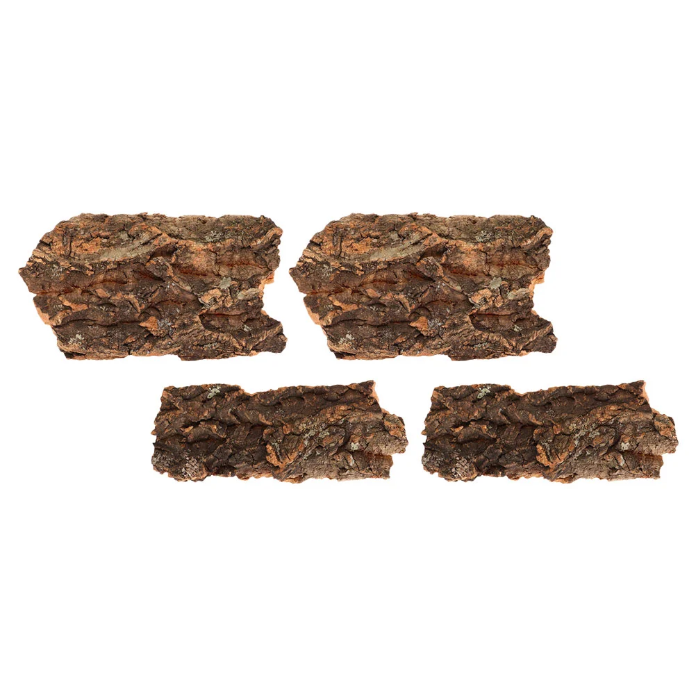 

Reptile Bark Terrarium Aquarium Decor Platform Cave Decoration Tank Hiding Habitat Hut Background Log Hideout Box Climb Lizard