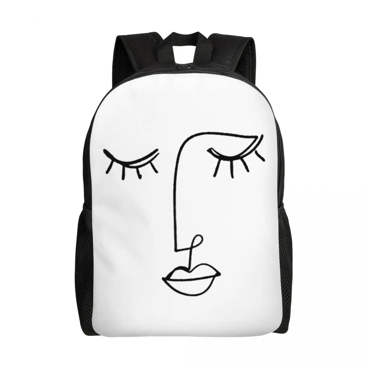 

Однолинейный художественный рюкзак для ноутбука для мужчин и женщин, повседневный школьный ранец для студентов колледжа, сумки с Пабло Пикассо