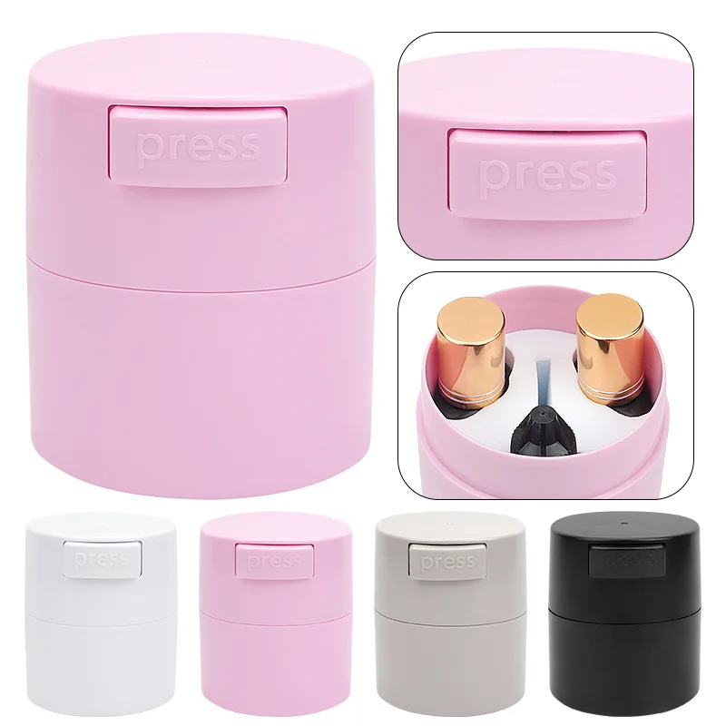 New Matte Fashion Eyelash Glue Storage Tank Container Adhesive Stand Activated Carbon Sealed Storage Holder Container Adhesive