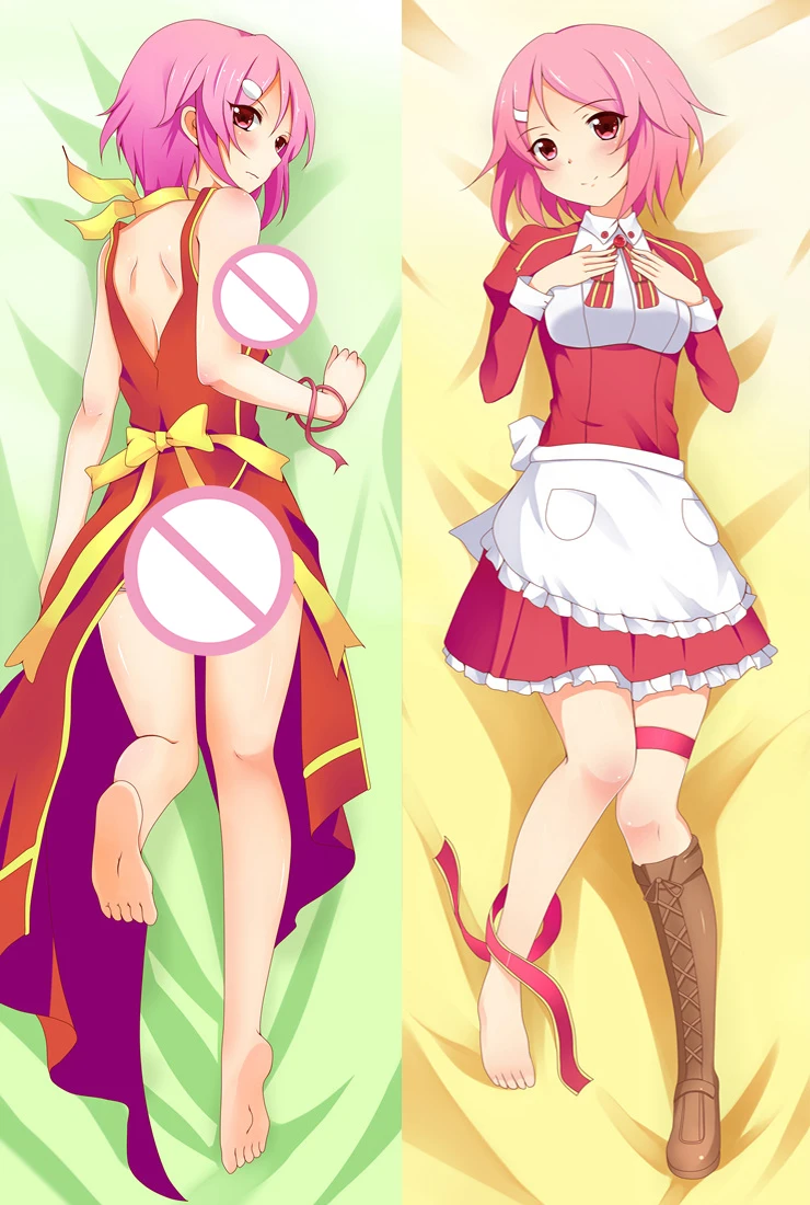 Чехол-наволочка с рисунком из аниме подушки дакимакура Sword Art Online Shinozaki Rika