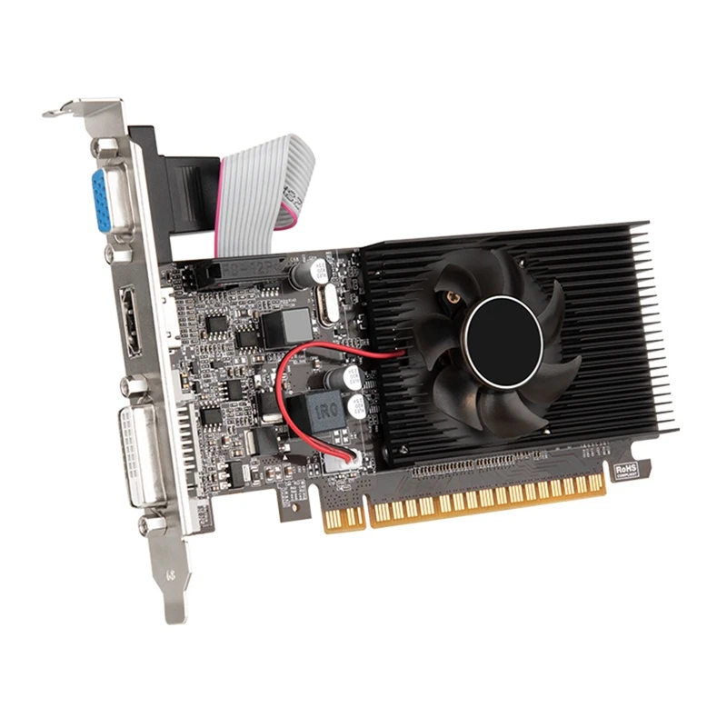 DDR3 True 2 ГБ 810 МГц компьютерная видеокарта PCI-E 16X-совместимая + VGA DVI с низким уровнем