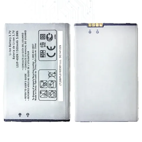 Аккумулятор LGIP-400N 1500 мАч для LG OPTIMUS M/C/U/V/T/S/1 VM670 LS670 MS690 P500 P509 P503 P520 GX200 GX300 GW620 GM750 GT540