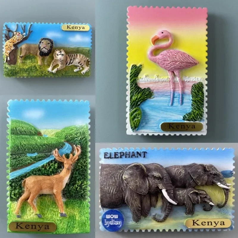 Кения наклейки на холодильник африканское озеро Накуру сувениры для путешествий