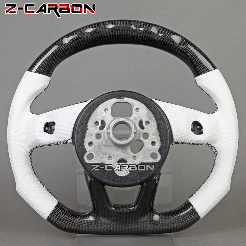 Светодиодный руль подходит для Audi RS 2016-2020 углеродное волокно ПЕРФОРИРОВАННОЕ