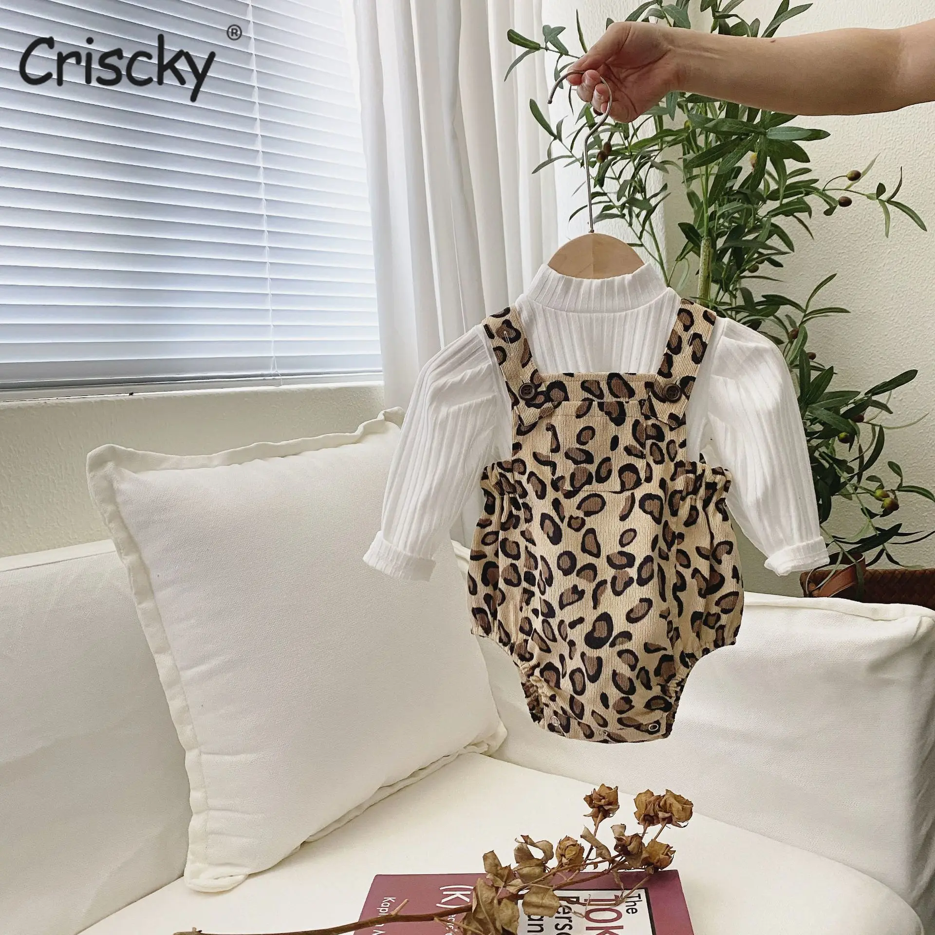 

Осенний костюм для новорожденных девочек, с длинным рукавом и принтом