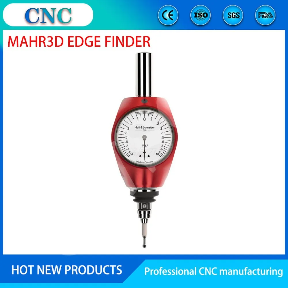 German original Mahr3D edge finder pointer type 16 handle Marr 359550 red probe three-dimensional sub-pointing stick