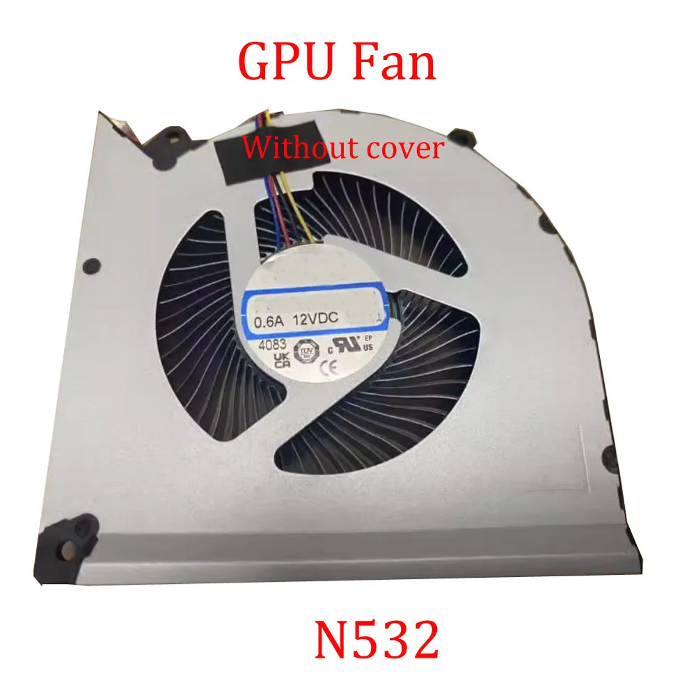 Процессор графического процессора ноутбука без крышки Вентилятор для MSI Titan 18 HX
