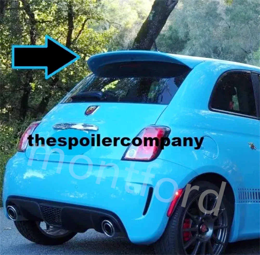

Для 2012-2017 Fiat 500 окрашенный спойлер заднее крыло в стиле Abarth, полностью углеродное волокно, задний спойлер на крышу, крылья