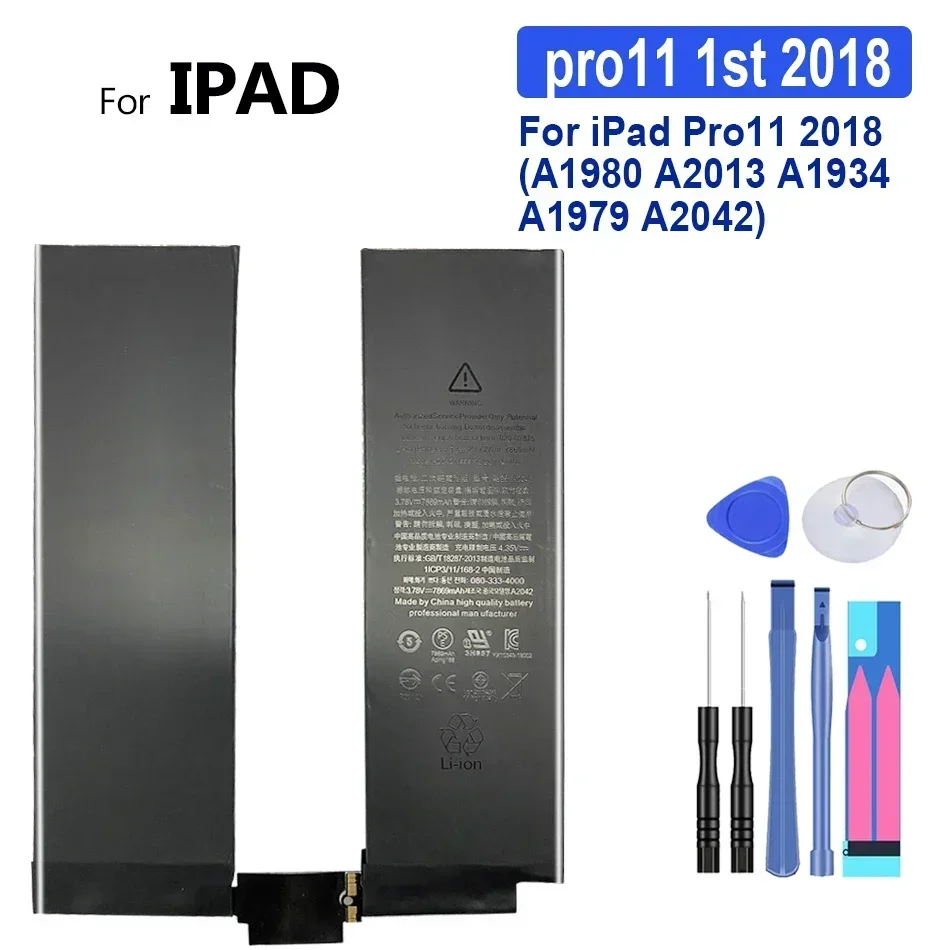 Аккумулятор для планшета pro11 1st 2018 2nd 2020 iPad Pro 11 A1980 A2013 A1934 A1979 A2042 A2228 A2230 A2231 2-й