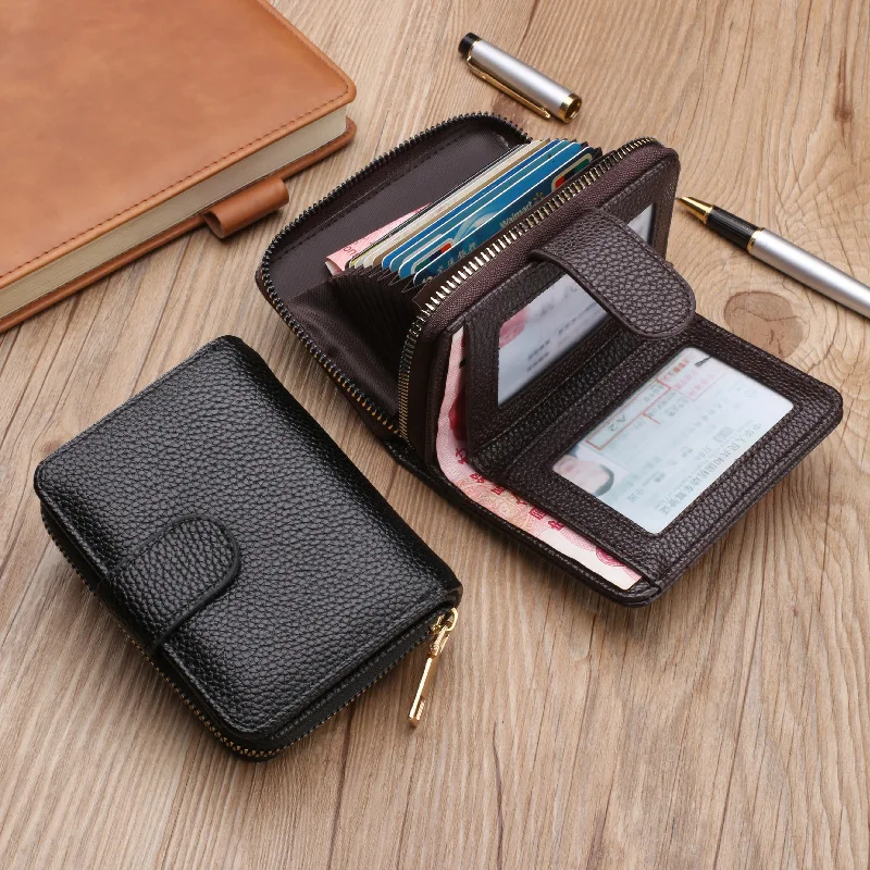 

Женский кошелек с 9 отделениями для карт и Rfid-защитой